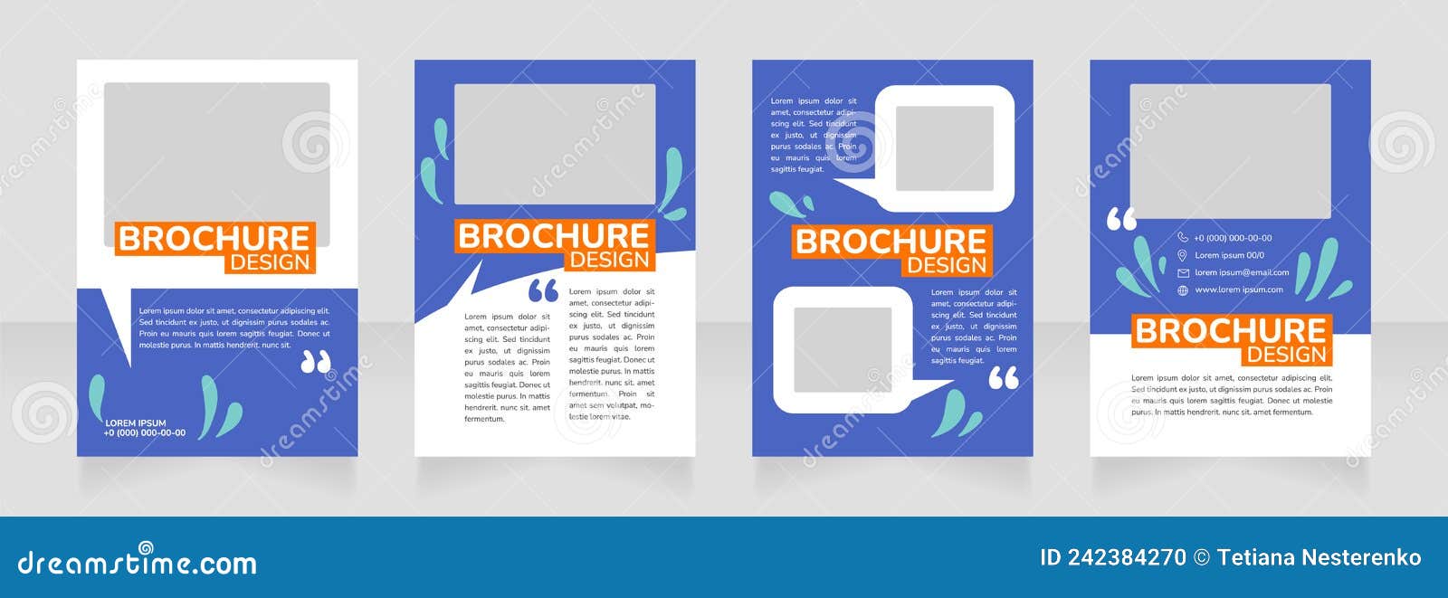 botany conference blank brochure 