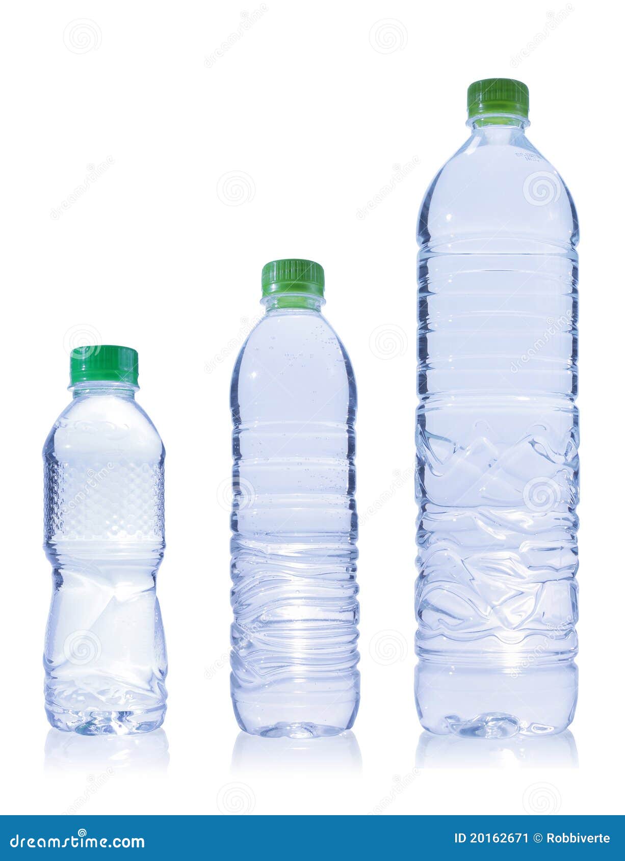 Botella De Tres Plásticos De Agua Imagen de archivo - Imagen de agua,  frescura: 20162671