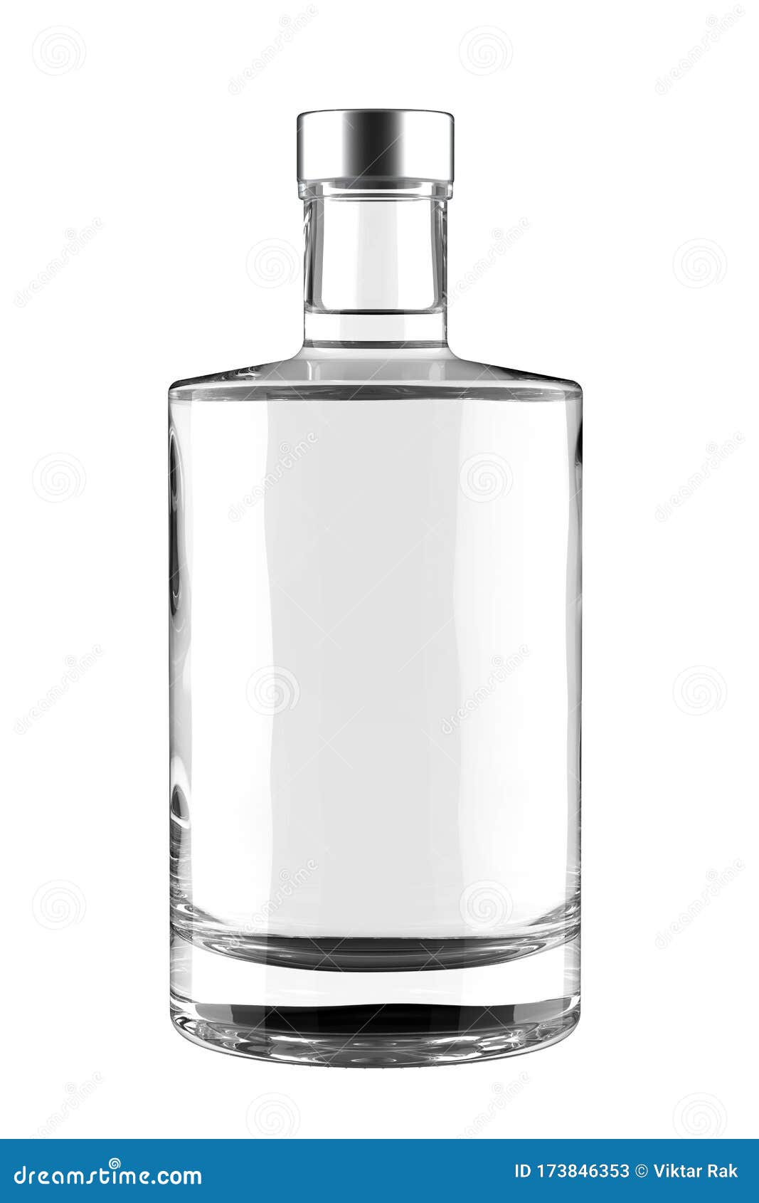 Botella de Cristal con Tapón Metálico