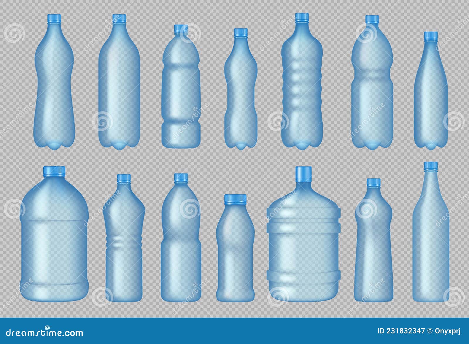 Botellas Transparentes. Envases Plásticos Realistas Para Productos Líquidos Botellas Limpias Para Bebidas Vector Decente Stock ilustración - Ilustración de icono, barril: 231832347