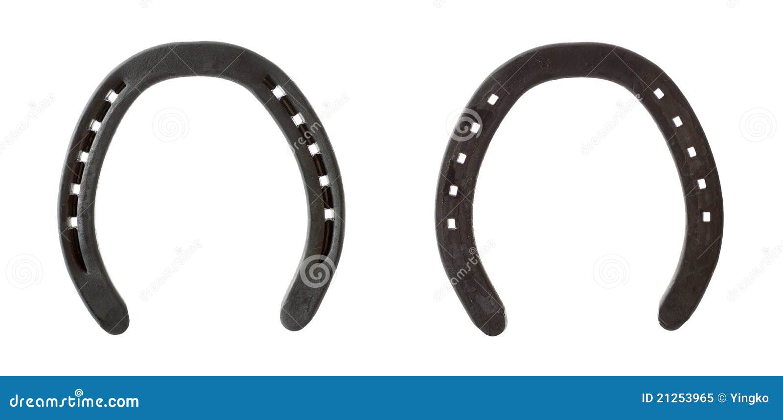 Both sides of horseshoe stock image. Image of white, object 21253965
