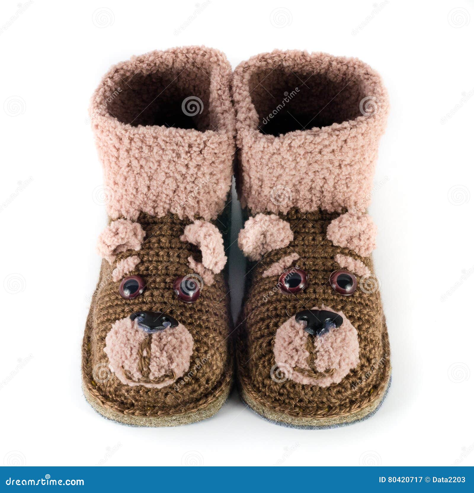 Botines de lana del bebé imagen de archivo. de creativo - 80420717