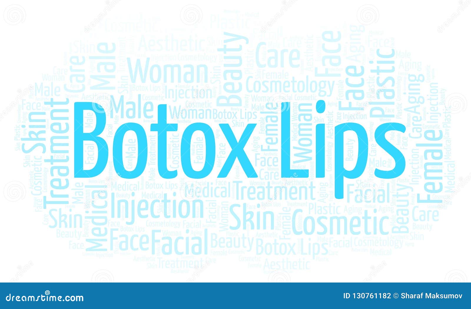 Botox lips word cloud. stock illustration. Illustration of male 130761182