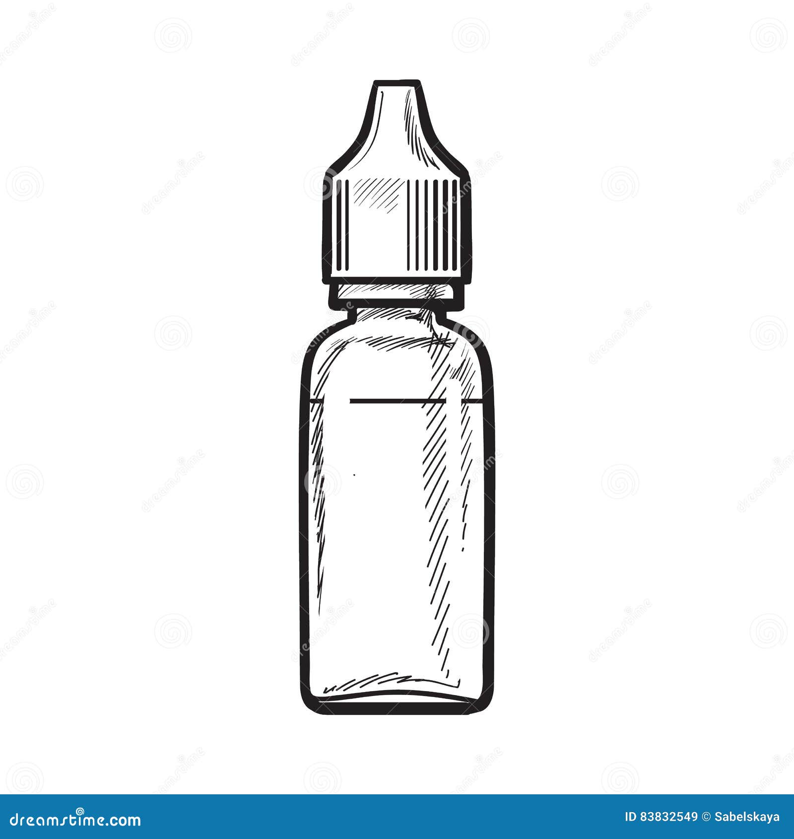Bottiglia Di E-liquido Per La Sigaretta Elettronica, Illustrazione Isolata  Di Vettore Illustrazione Vettoriale - Illustrazione di salute, liquido:  83832549