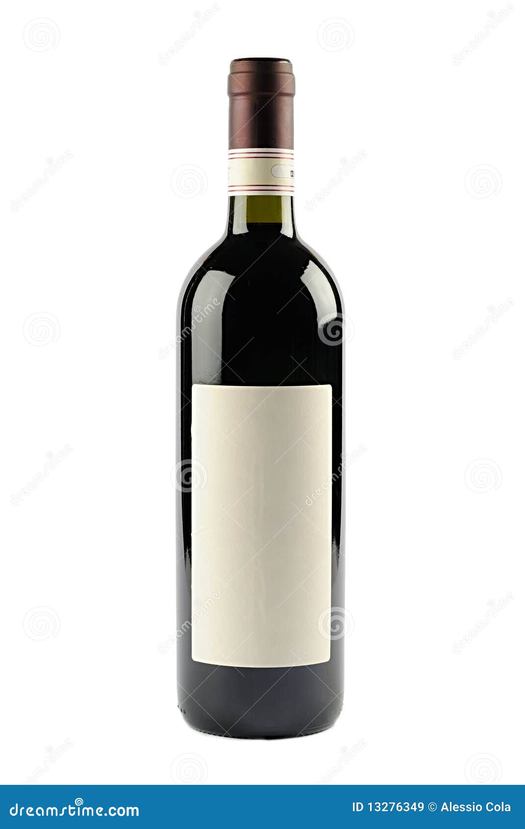 Bottiglia di vino immagine stock. Immagine di isolato 13276349