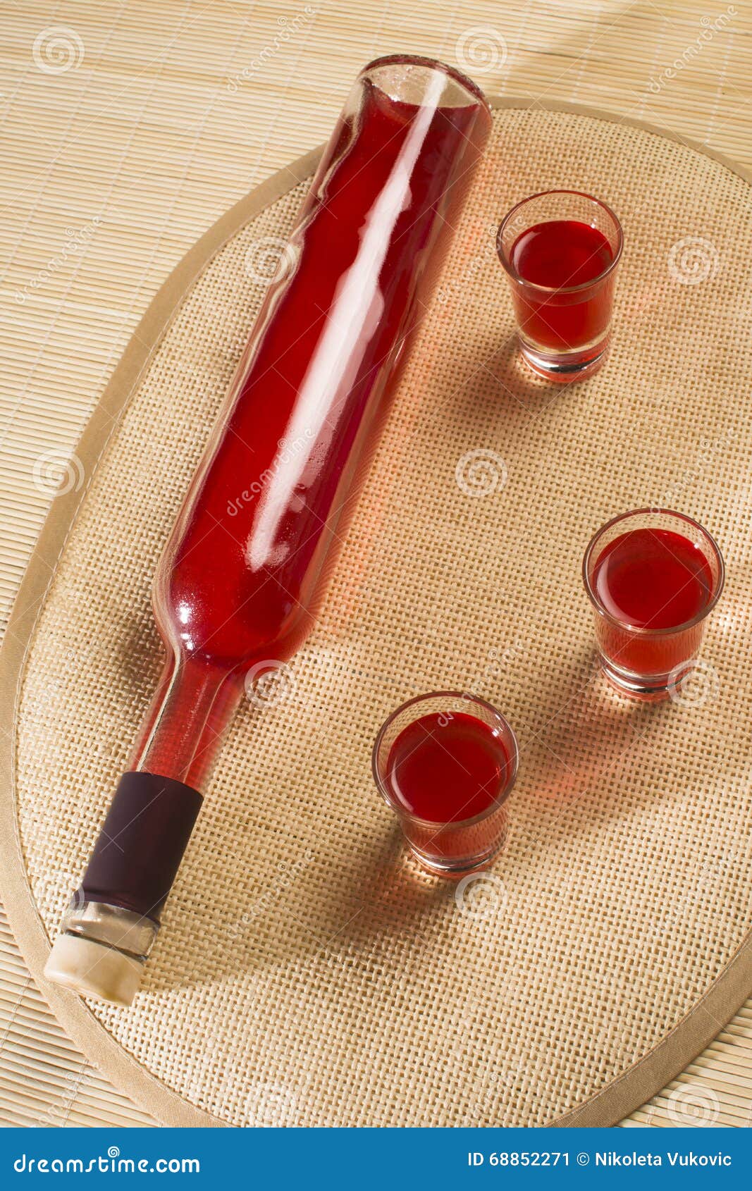 Bottle of Alcohol with Glasses Stock Image Image of alcoholic, schnapps 68852271