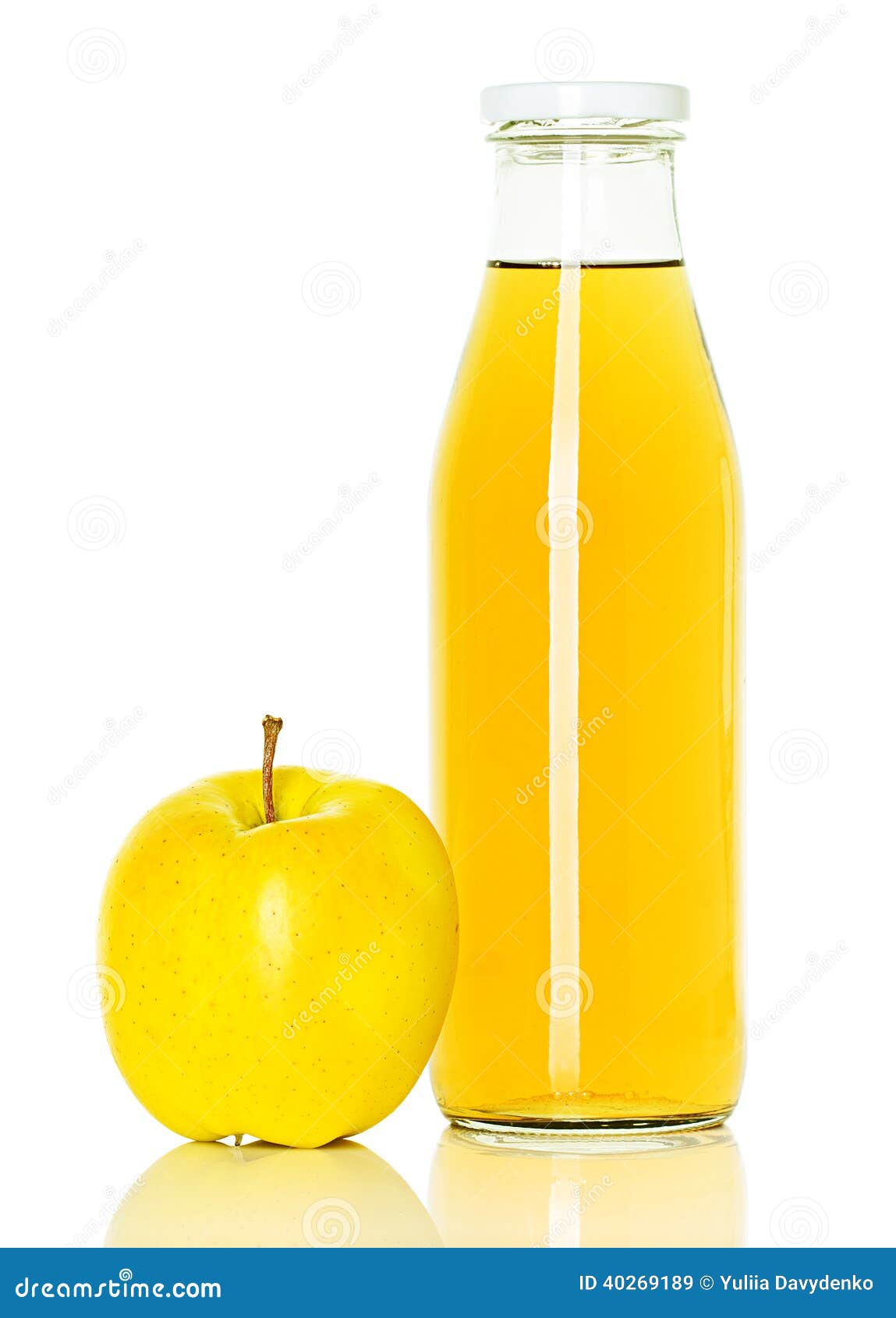 Bottle of Apple Juice with Apple Stock Image Image of bright, nature