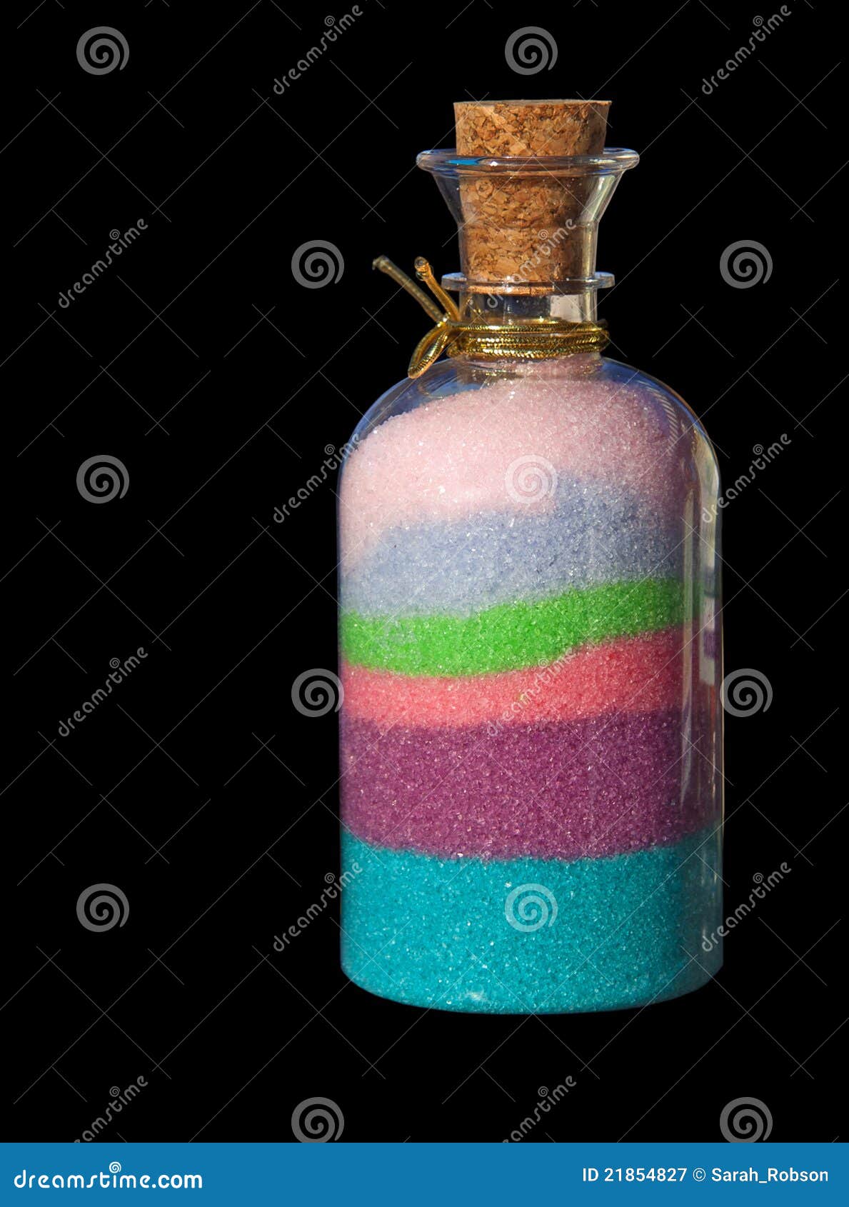 Download Bottle With Bath Salt On Black Background Stock Image Image Of Purity Colorful 21854827