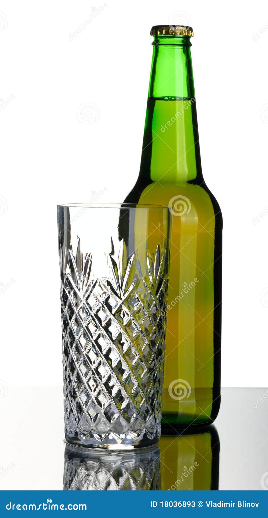 Bottle of beer and glass stock image. Image of isolated 18036893