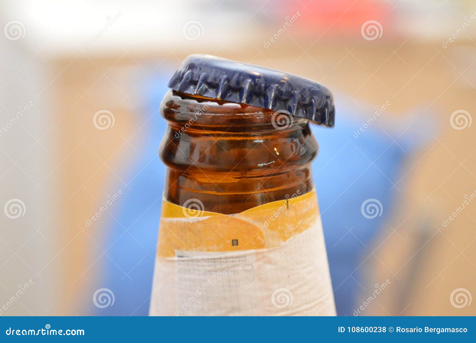 Bottle beer stopper stock photo. Image of bottle, stopper 108600238