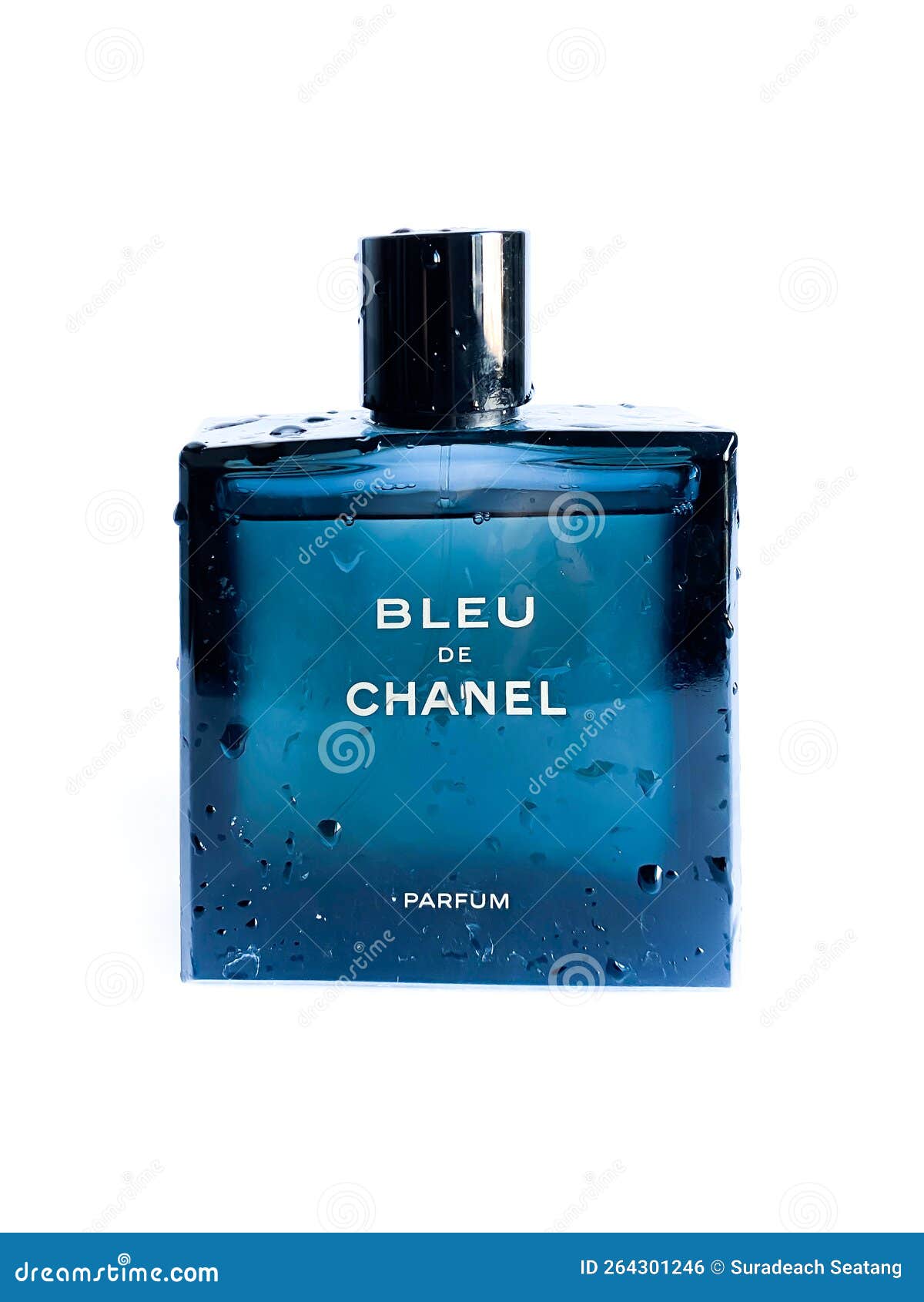 A Bottle of Bleu De Chanel Perfume Editorial Photo - Image of