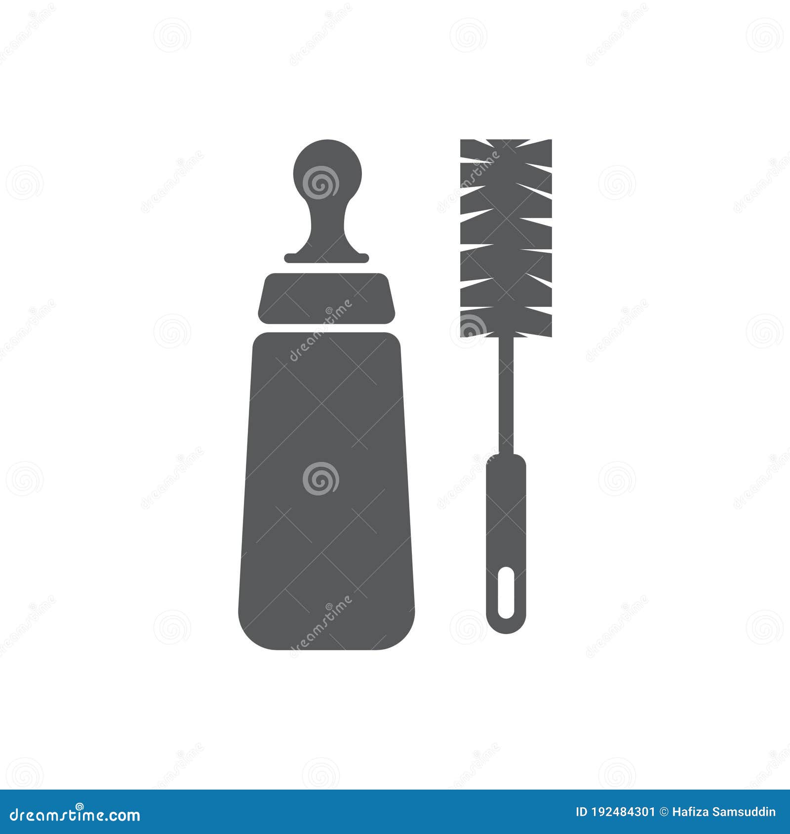 Bottle Brush Pink Flowers And Seeds On A Branch. Pencil Drawing On