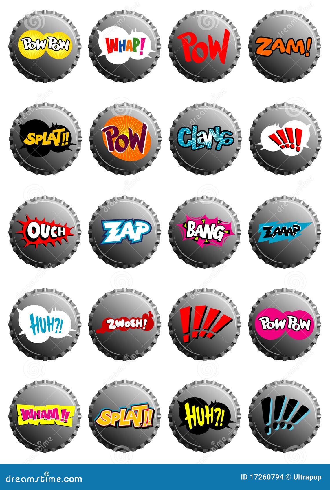 Bottle Cap Explosion stock vector. Illustration of explosion 17260794