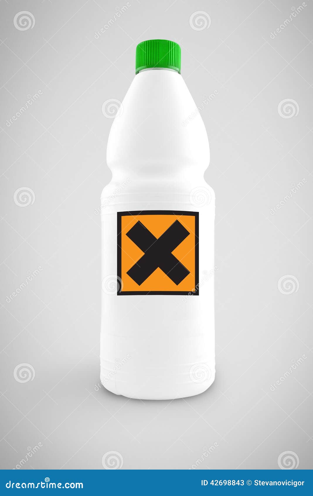 Bottle Of Chemical Liquid With Hazard Symbol Stock Image - Image of packaging, hexamine: 42698843