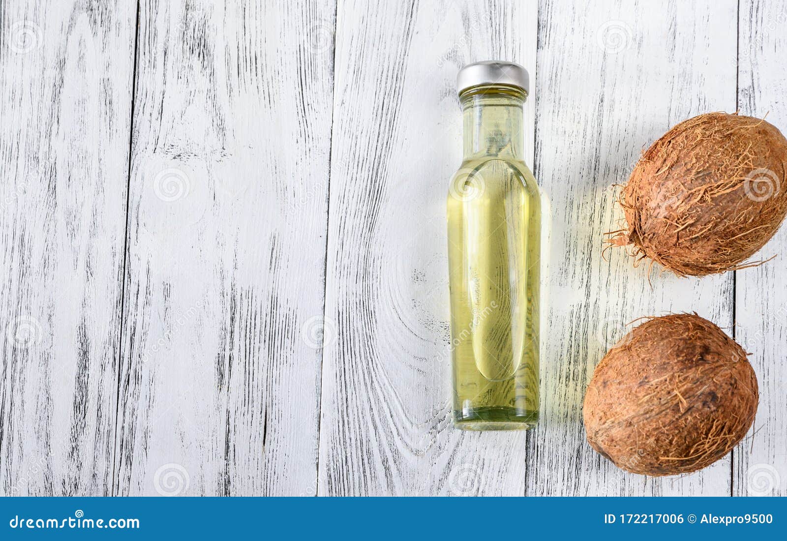 Bottle of Coconut Oil with Coconuts Stock Photo Image of aromatic