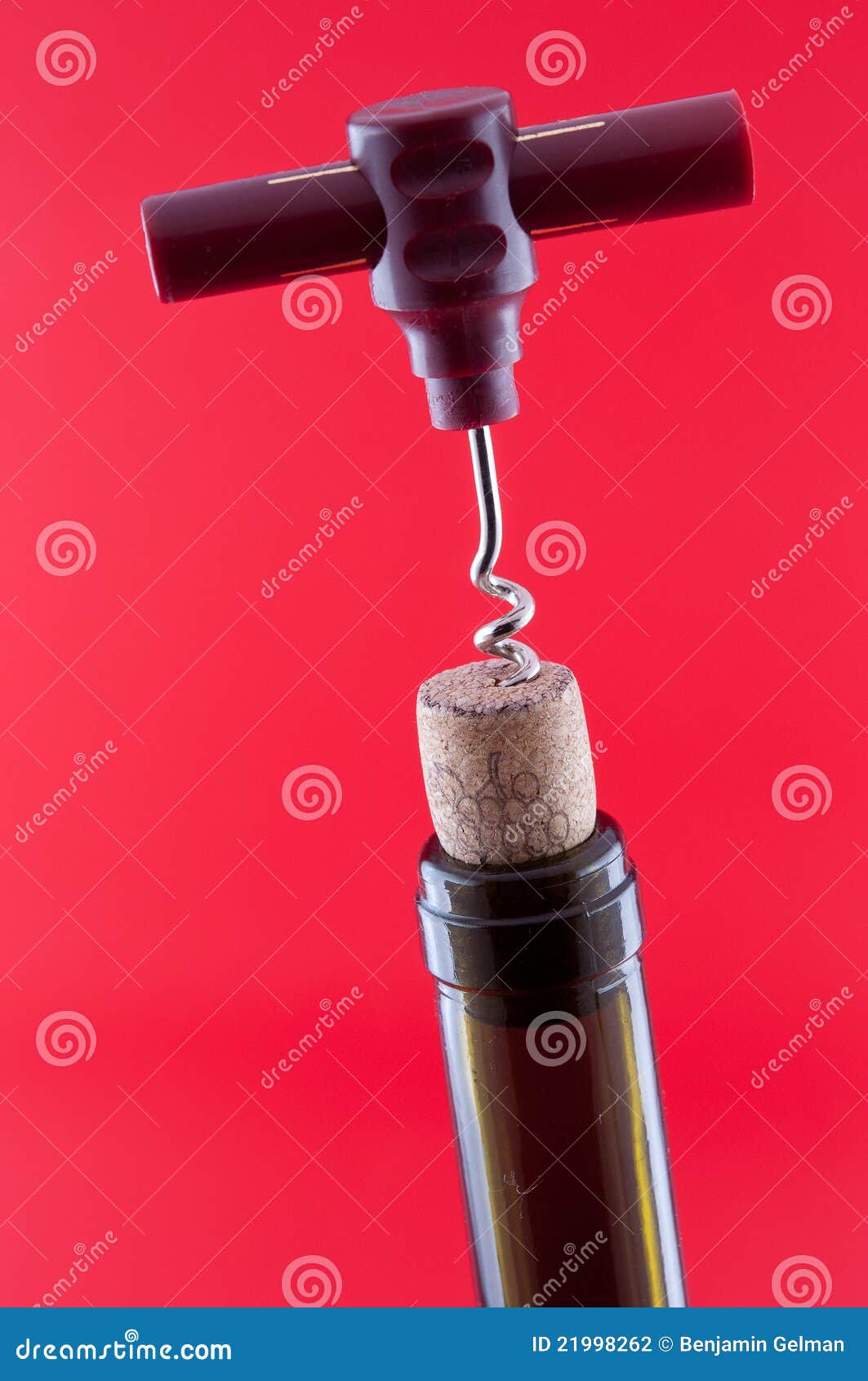 Bottle with a Cork and Corkscrew 4 Stock Photo Image of alcohol