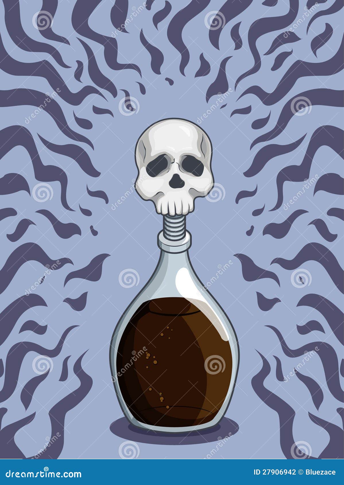 Bottle of Death Poison stock vector. Illustration of elixir 27906942