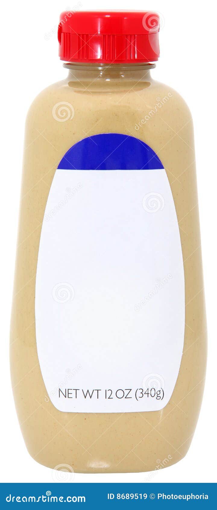 Bottle of Dijon Mustard with Blank Label Stock Image Image of grocery