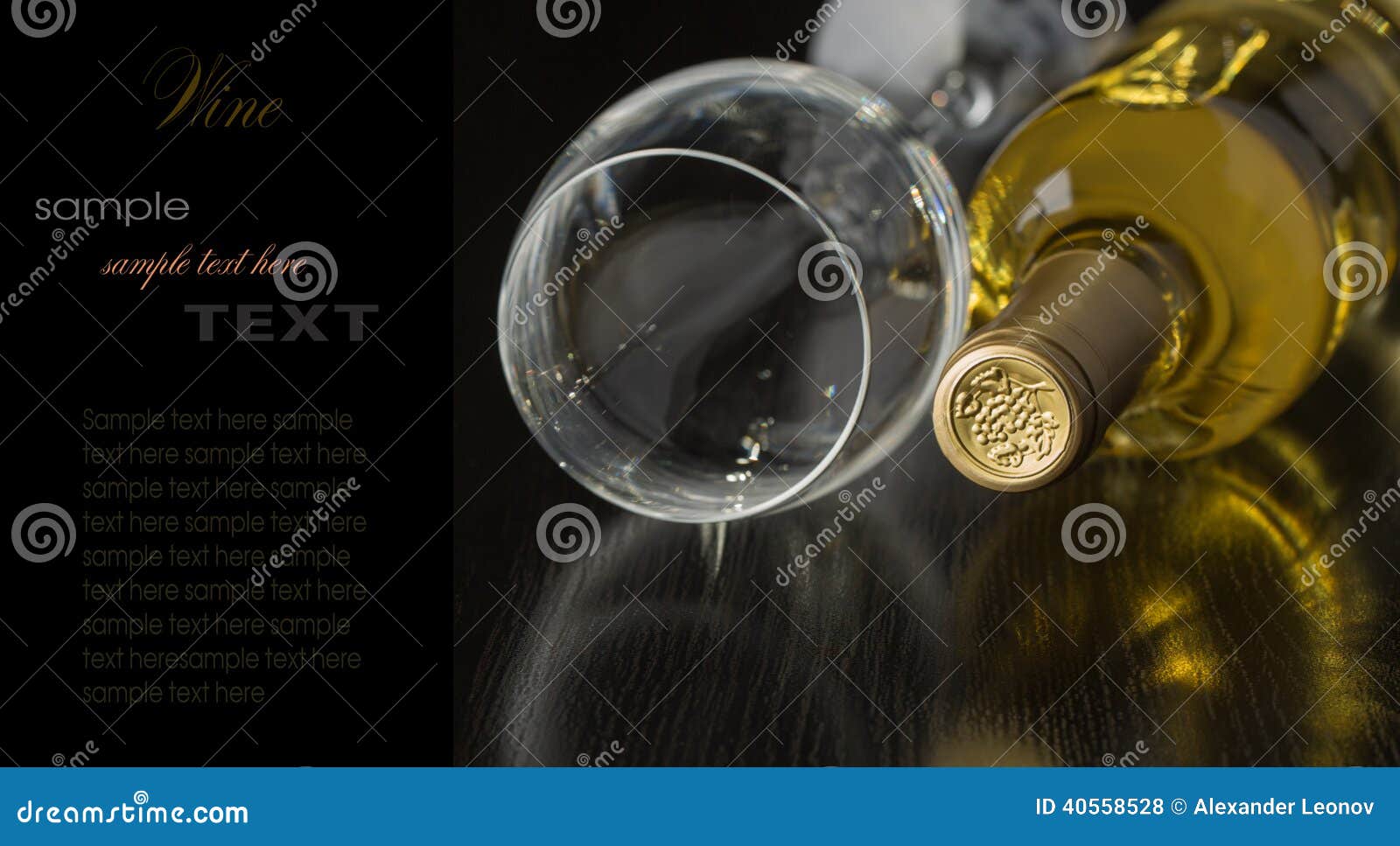 Bottle of dry white wine stock photo. Image of event 40558528