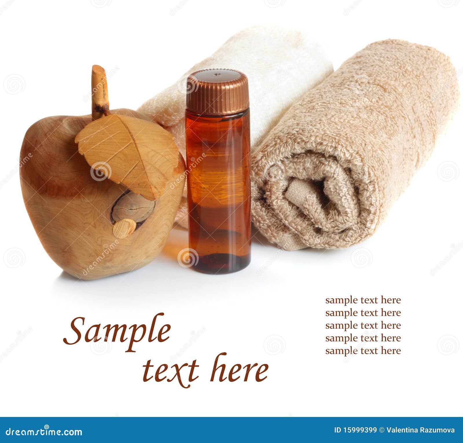 Bottle of Essential Oil and Towels. Stock Image Image of life