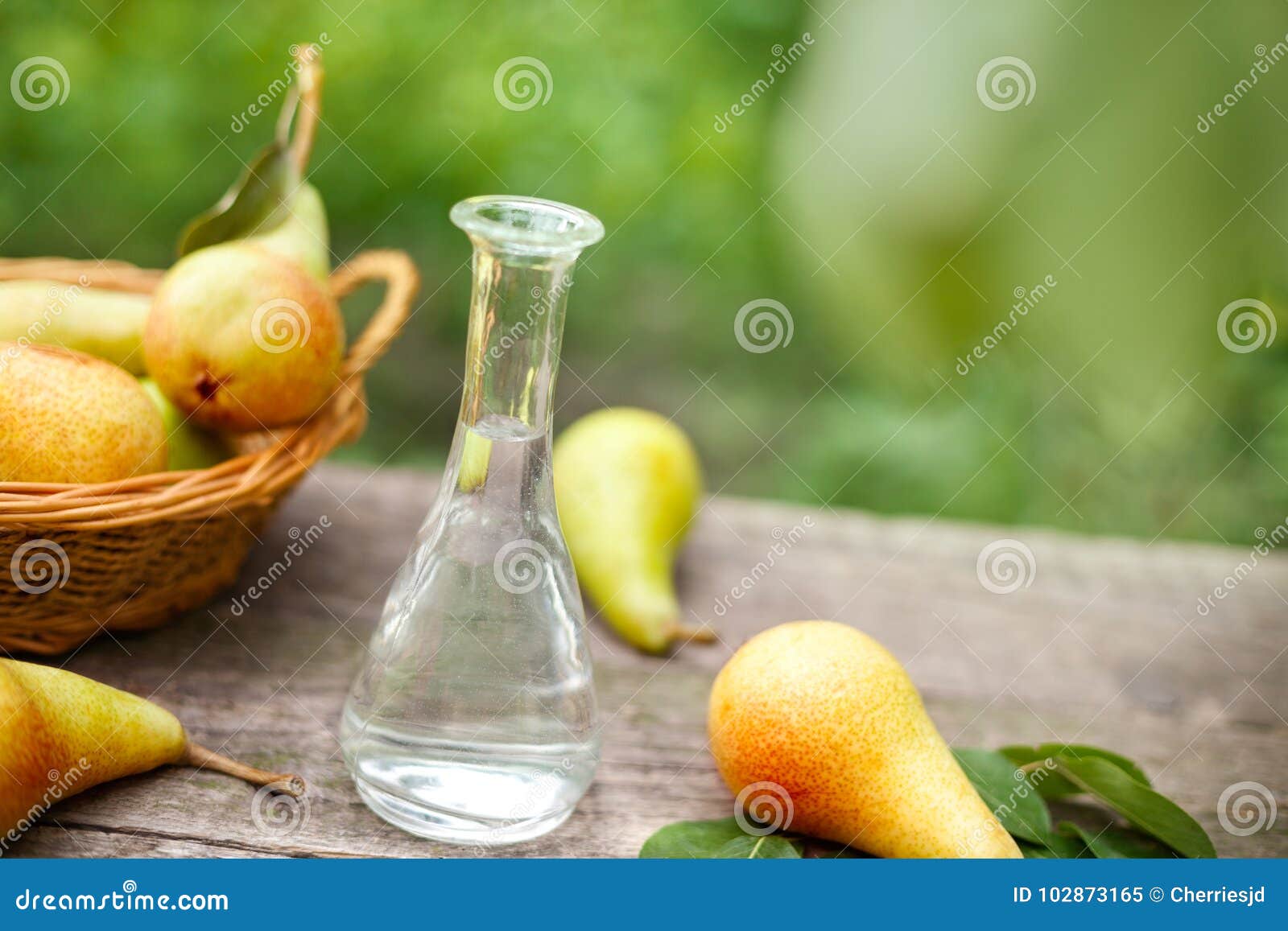 Bottle of Fruit Brandy and Pear Stock Image Image of bottle, copy