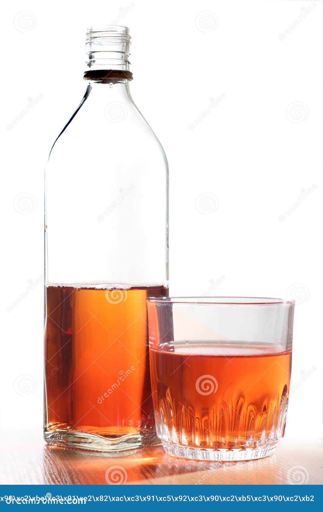 Bottle and glasses stock photo. Image of cocktail, merchandise 21506732