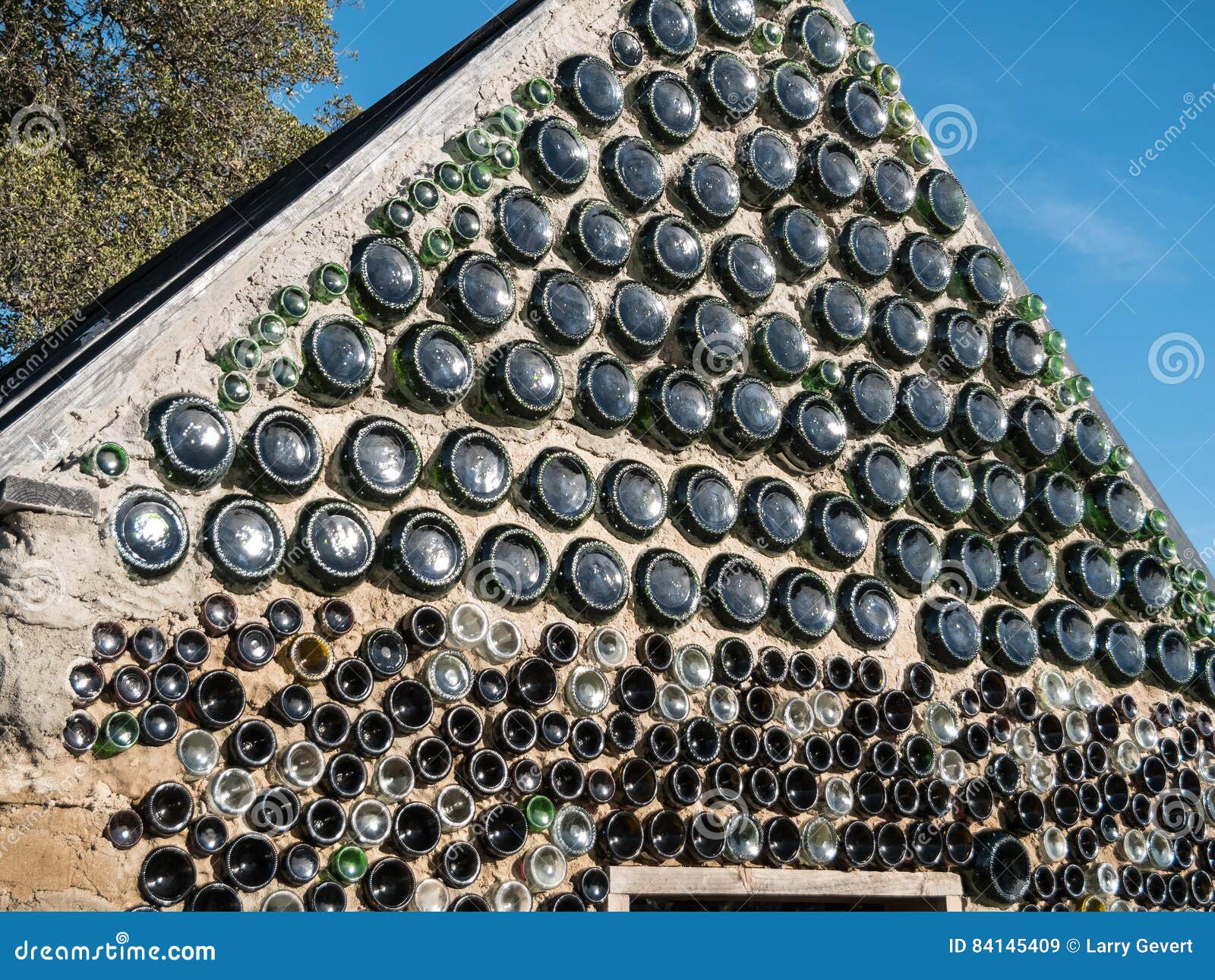 Bottle house stock image. Image of deserted, cement, country 84145409