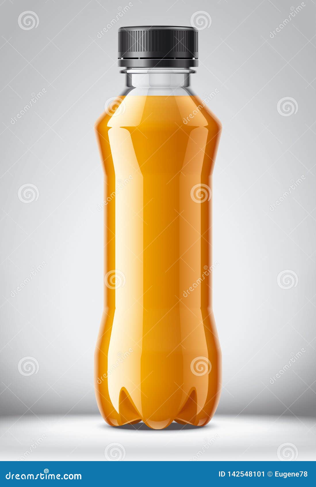 Bottle for Juice on Background Stock Vector - Illustration of blank