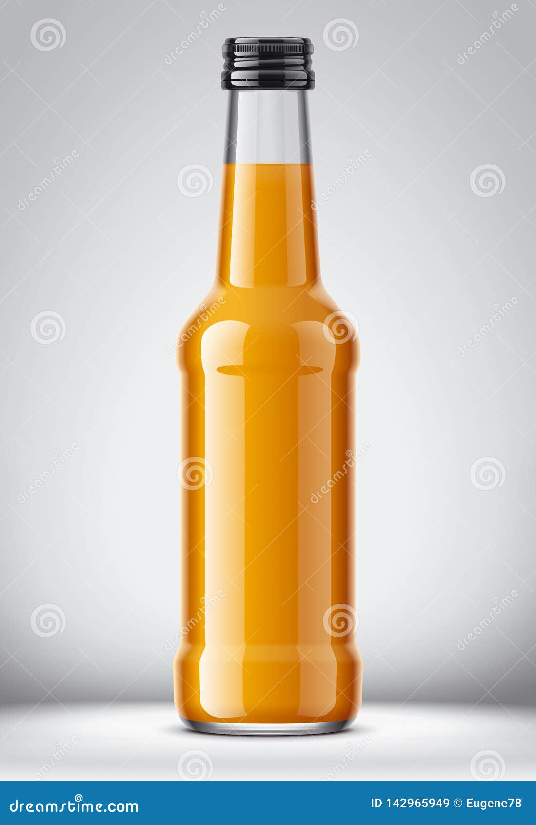 Bottle for Juice on Background Stock Vector - Illustration of detailed