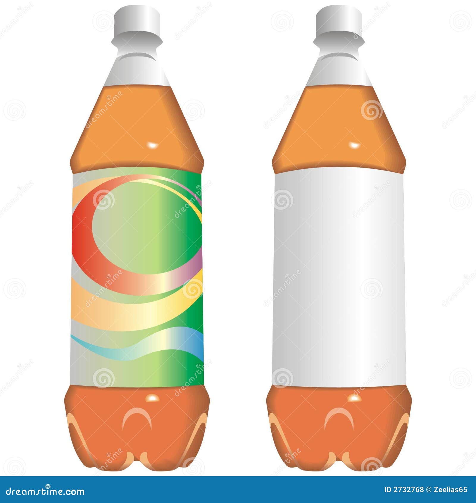 Bottle Of Juice Or Soft Drink Stock Vector - Illustration ...