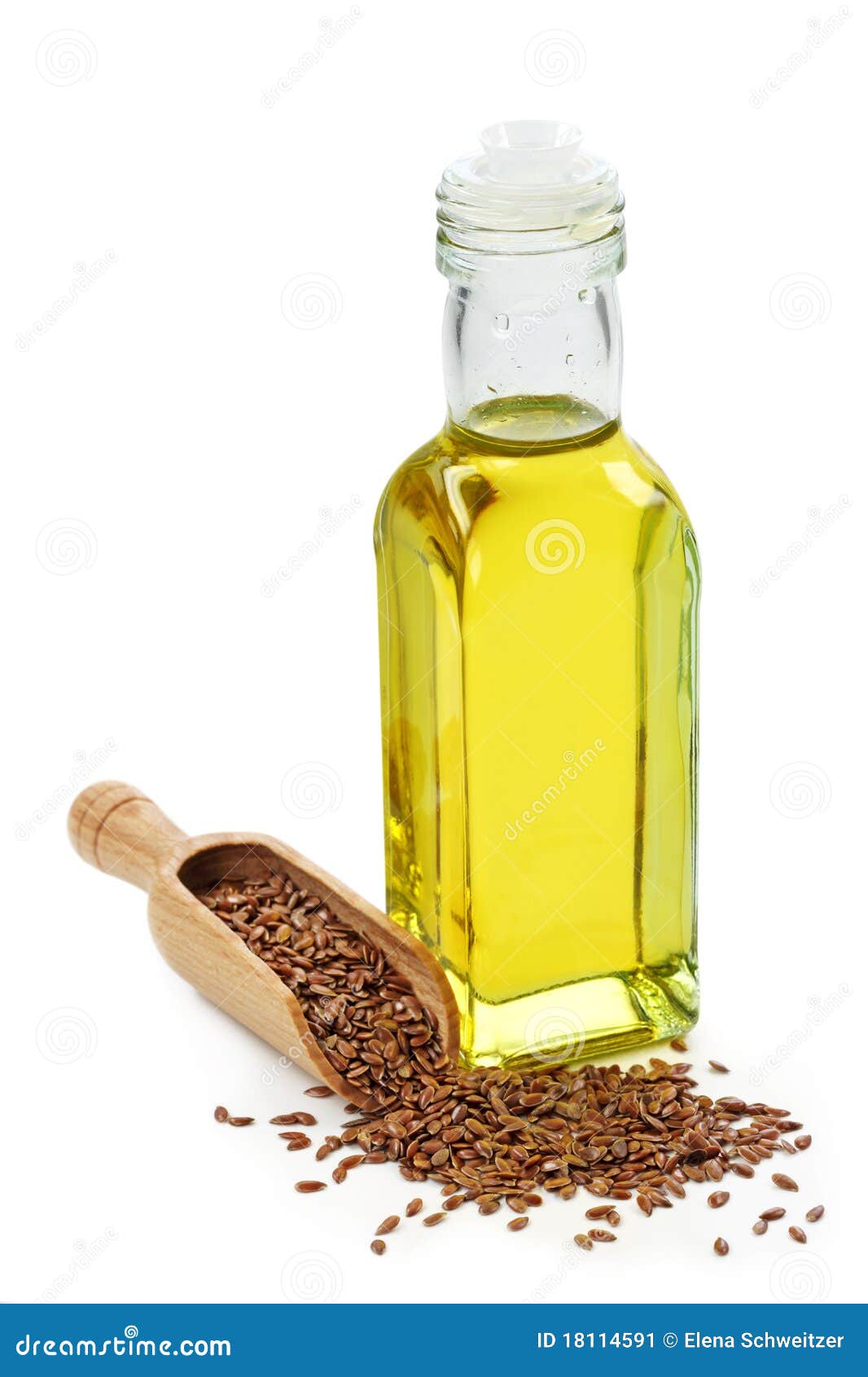 Bottle of Linseed oil stock image. Image of background 18114591