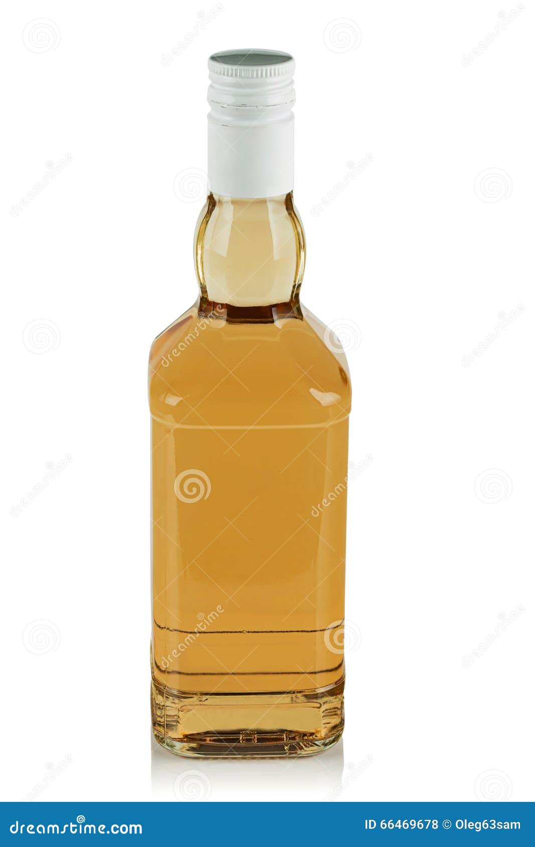 Bottle of liquor stock photo. Image of isolated, reflection 66469678
