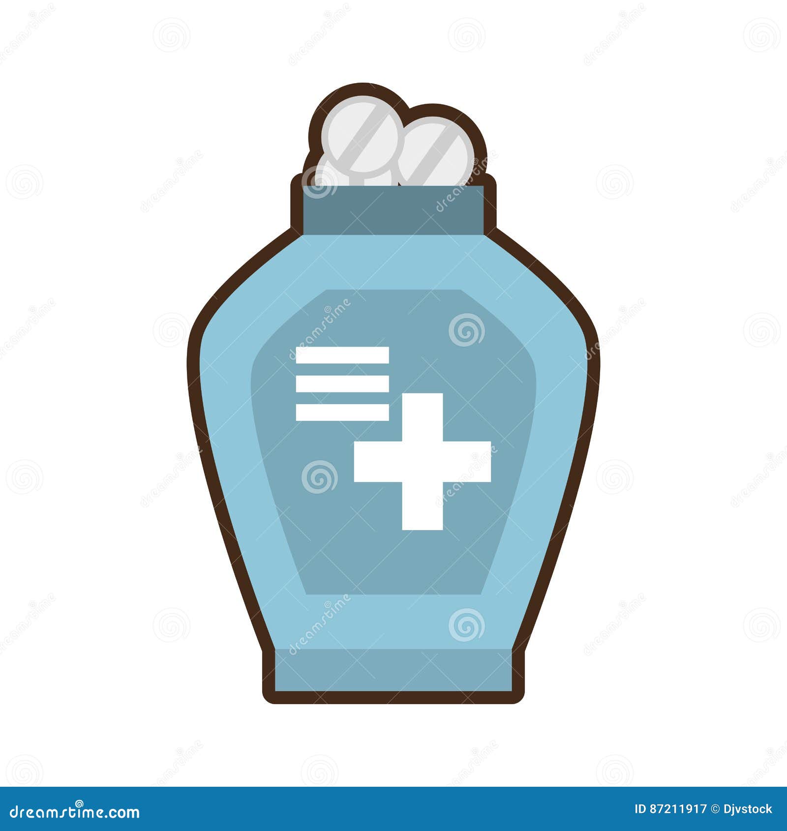 Bottle Medicine Dispenser Container Stock Illustration Illustration