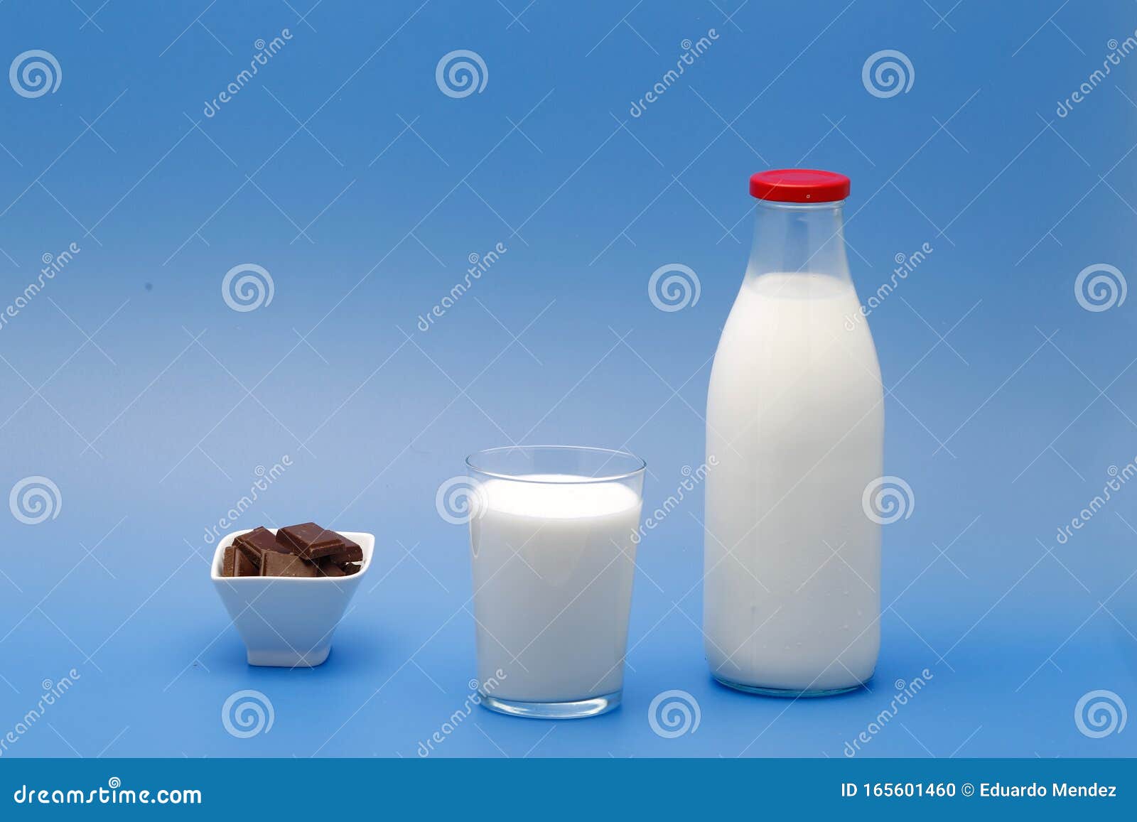 Bottle of milk, cow stock photo. Image of background 165601460
