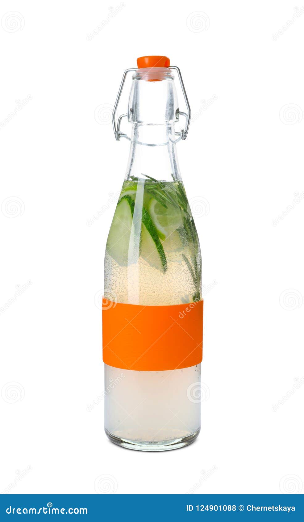 Bottle with Natural Lemonade Stock Photo Image of ingredient