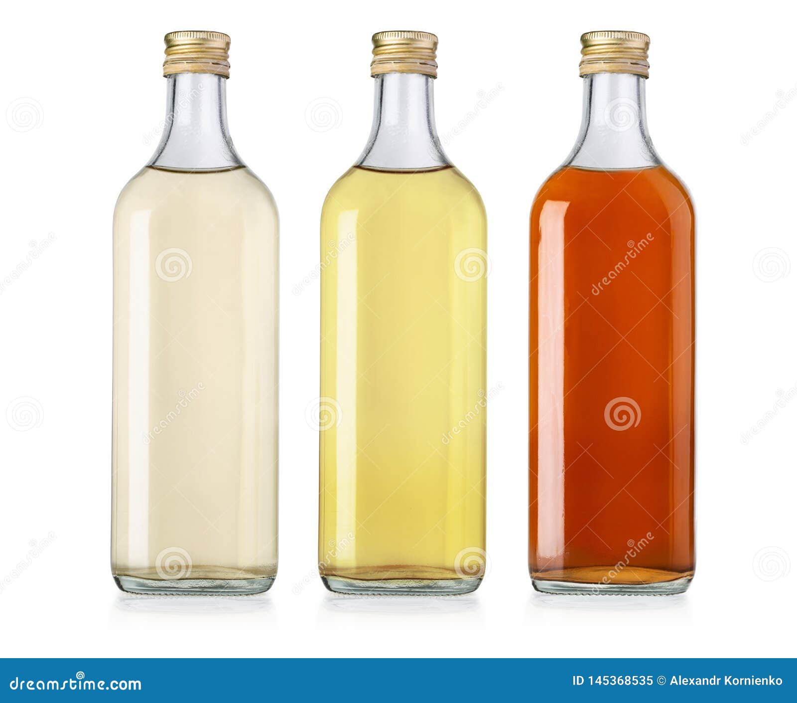 Bottle of Olive Oil and Vinegar Isolated Stock Image Image of