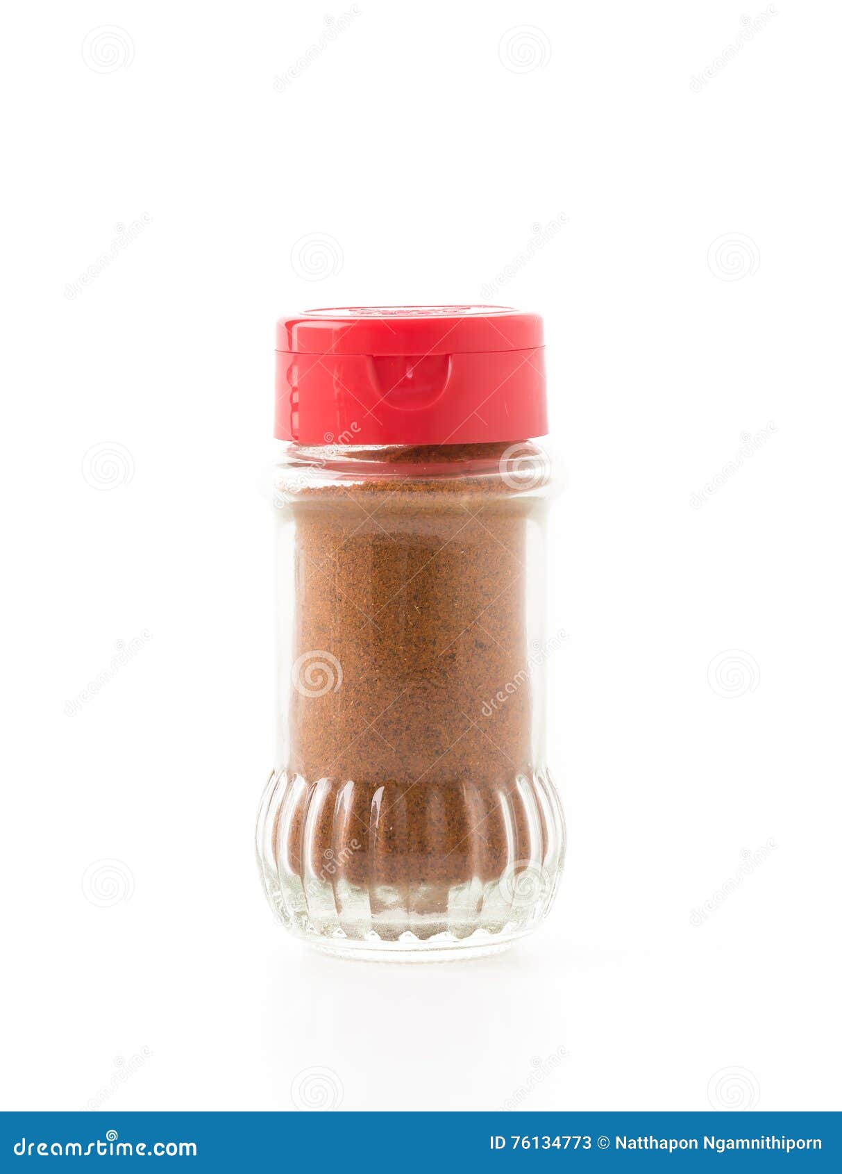 Bottle of paprika stock image. Image of isolated, paprika 76134773