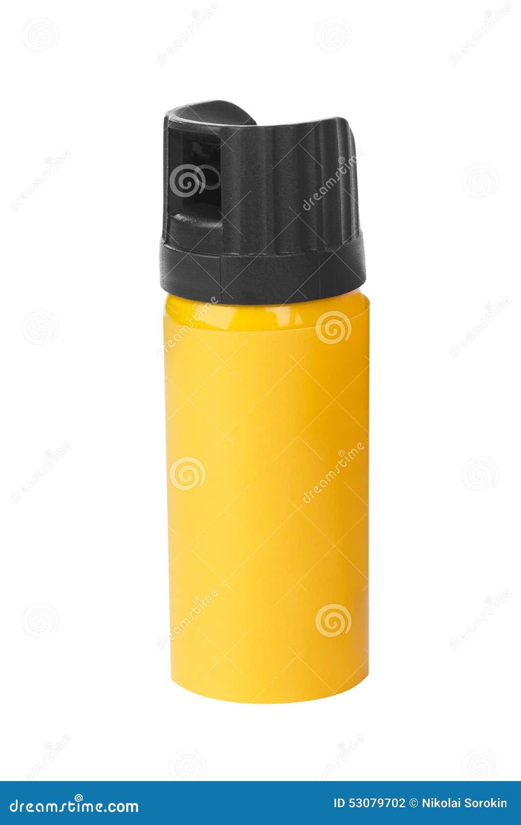Bottle of pepper spray stock photo. Image of holding 53079702