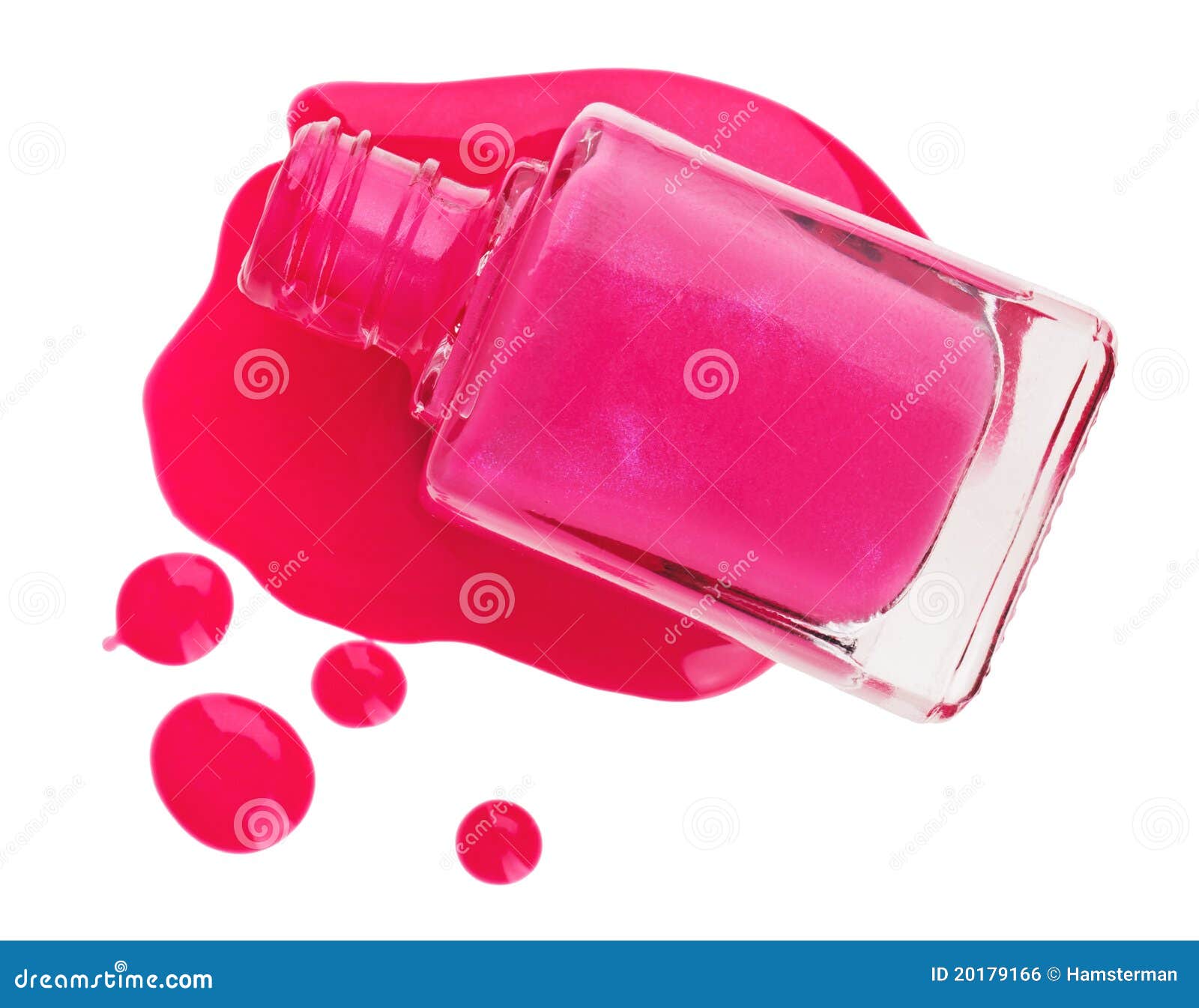 Bottle of Pink Nail Polish with Enamel Samples Stock Photo Image of