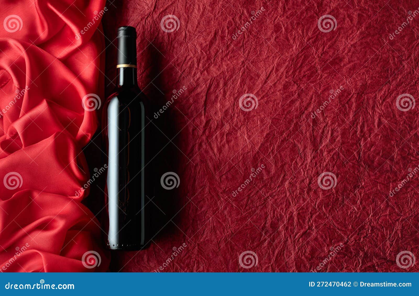 Bottle of Red Wine on a Red Background Stock Photo Image of liquid