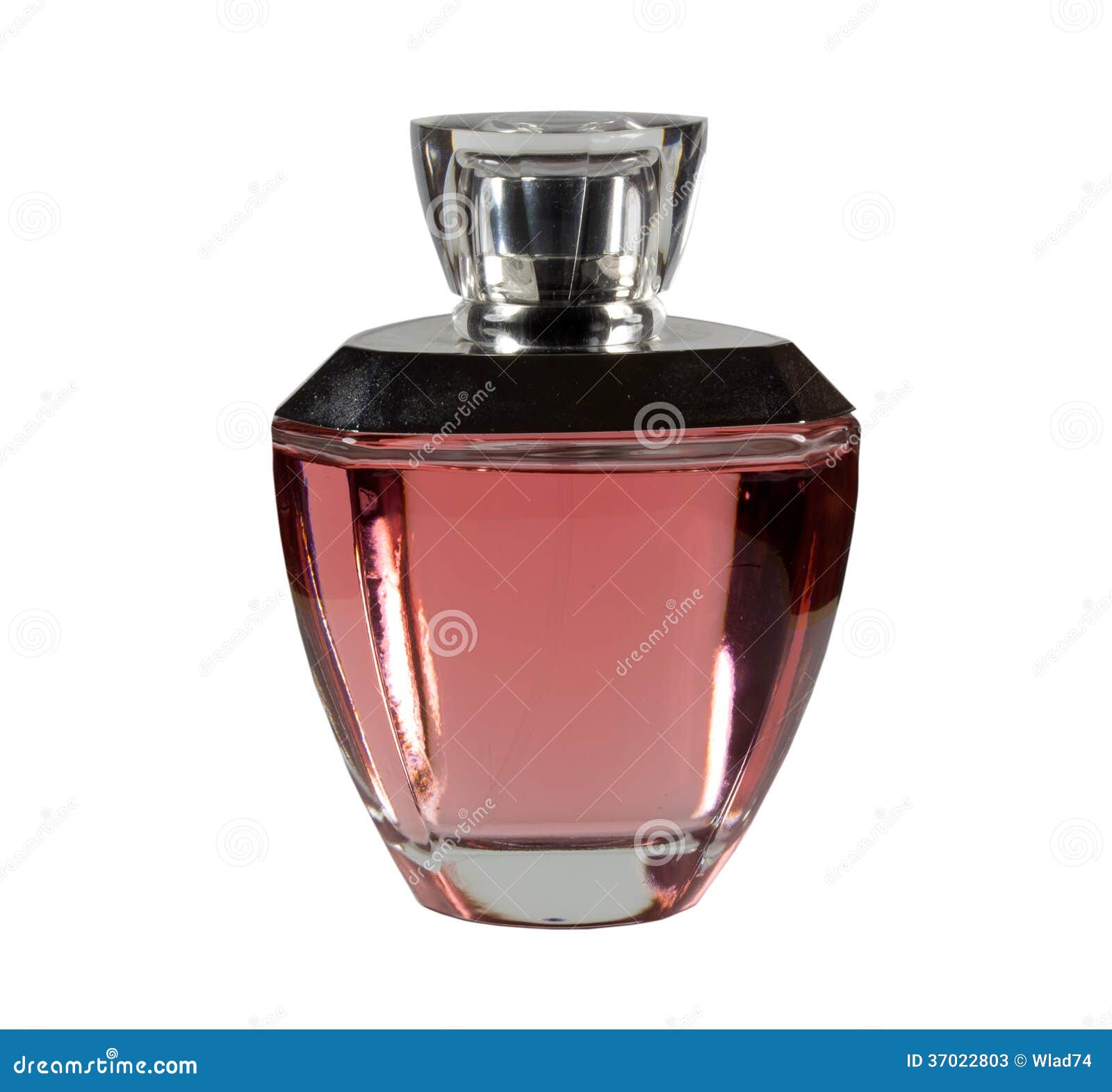 Bottle of Rose Water on White Background Stock Image Image of water