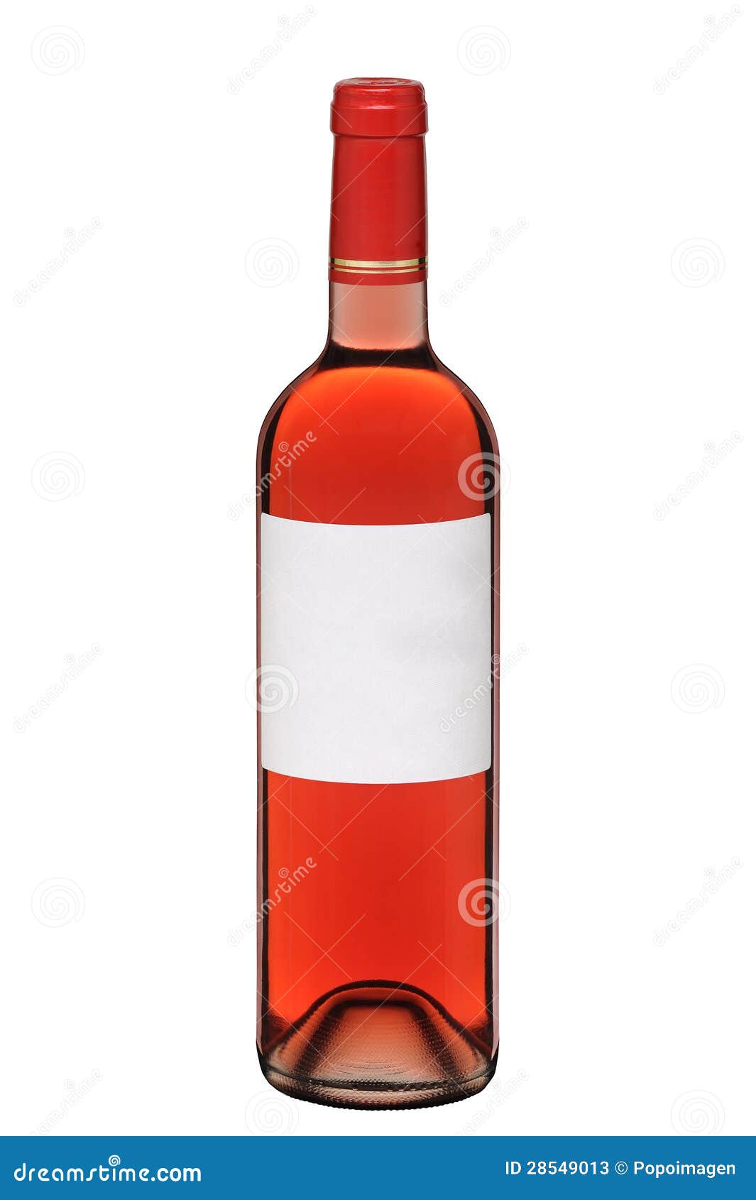 Bottle of rose wine stock image. Image of beverage, bottle 28549013