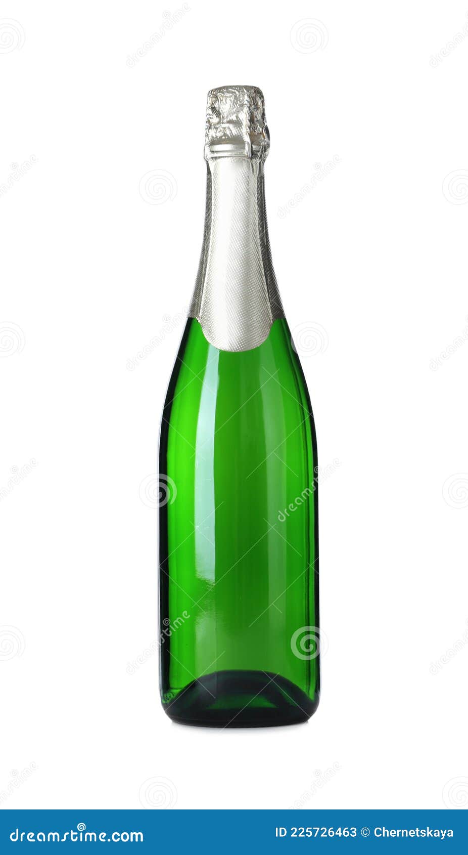 Bottle of Sparkling Wine Isolated on White Stock Image Image of