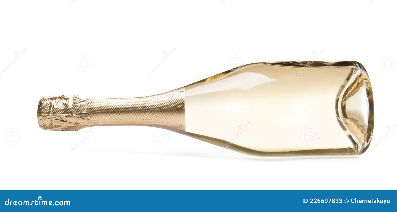 Bottle of Sparkling Wine Isolated on White Stock Image Image of