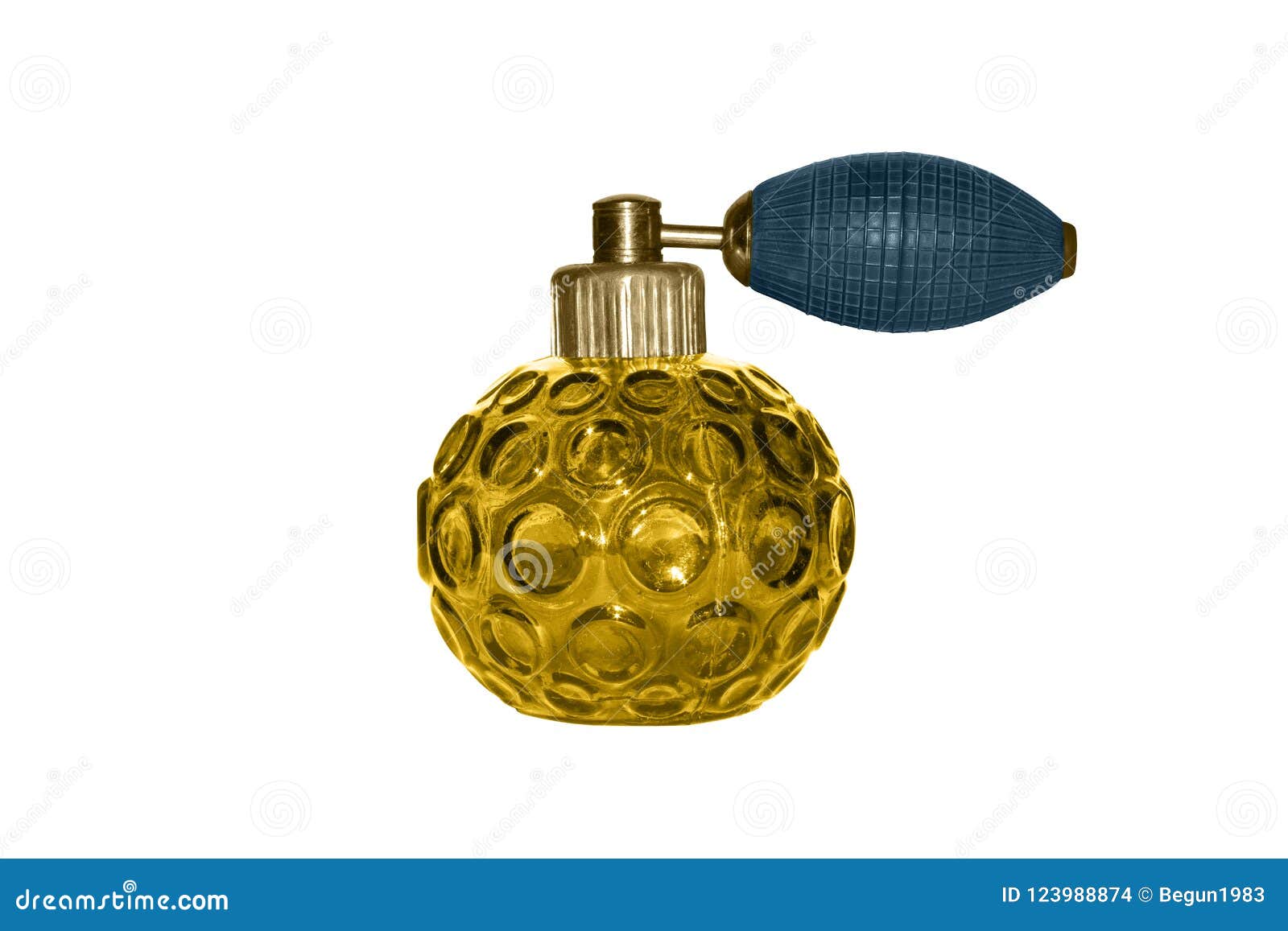 Bottle with Spraypear for Cologne Stock Photo Image of object