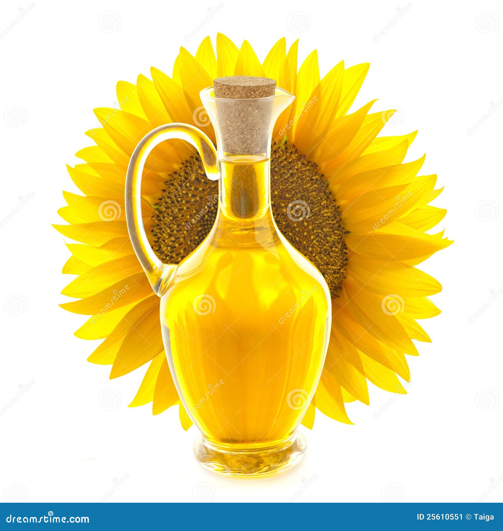 Bottle of Sunflower Oil with Sunflower Stock Image Image of bottle