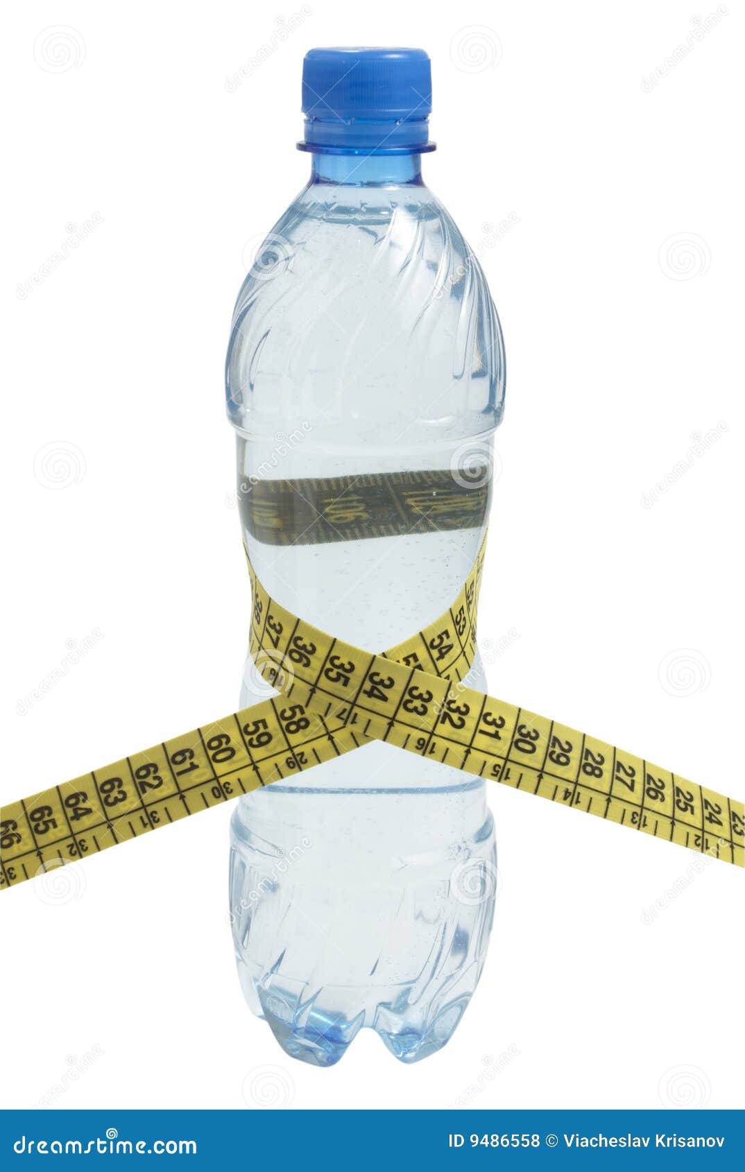 Bottle and tape measure stock photo. Image of tape, isolated 9486558