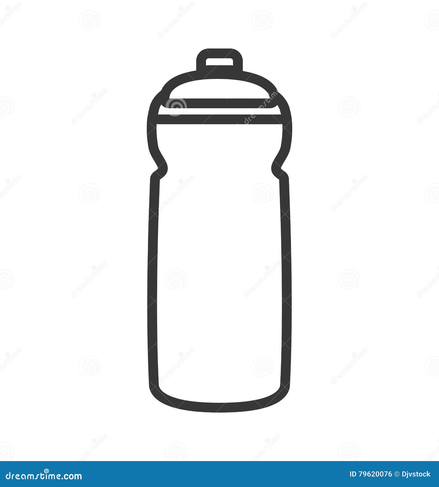 Bottle water gym equipment stock vector. Illustration of bottle 79620076