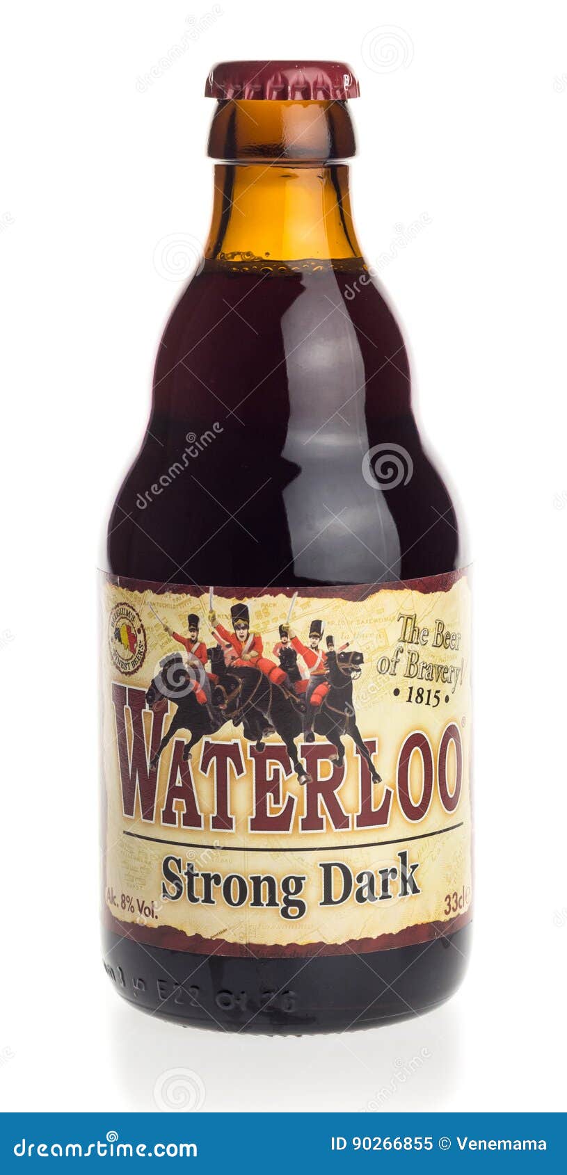 Bottle of Waterloo Strong Dark Beer Editorial Image Image of belgian