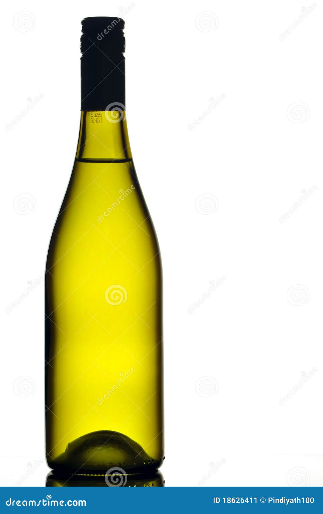 Bottle of white wine stock image. Image of drink, transparent 18626411